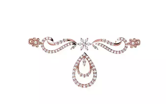 women Necklace Pendants 3dm STL OBJ FBX Renders Details