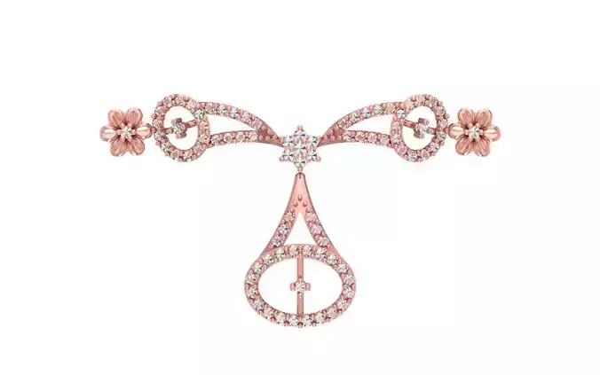 women Necklace Pendants 3dm STL OBJ FBX Renders Details