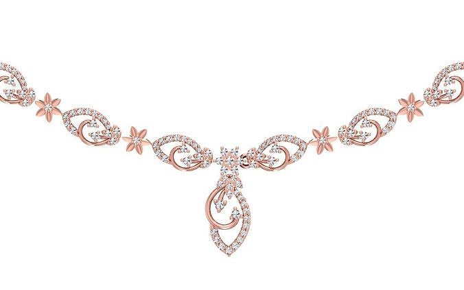 women Necklace Pendants 3dm STL OBJ FBX Renders Details 3D print model
