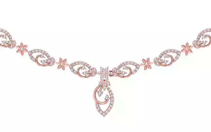 women Necklace Pendants 3dm STL OBJ FBX Renders Details