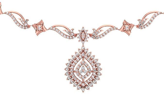women Necklace Pendants 3dm STL OBJ FBX Renders Details 3D print model