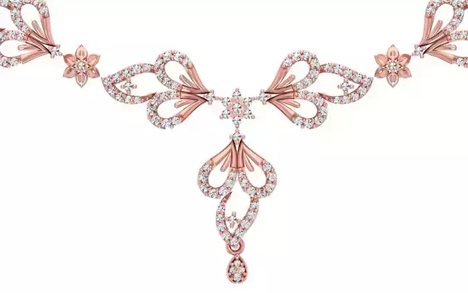 women Necklace Pendants 3dm STL OBJ FBX Renders Details