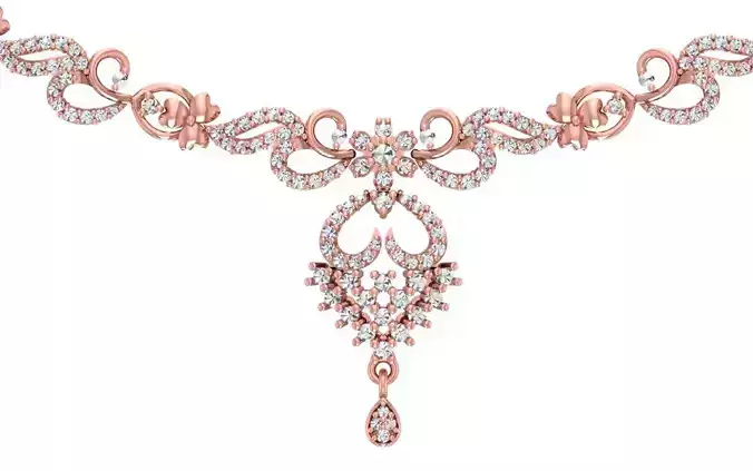 women Necklace Pendants 3dm STL OBJ FBX Renders Details