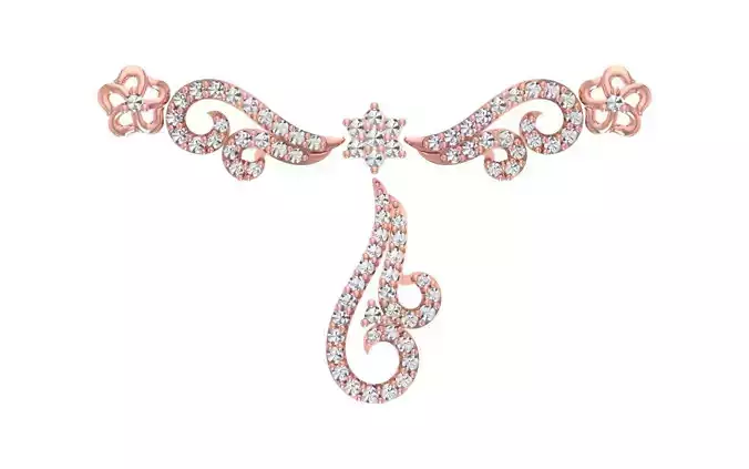 women Necklace Pendants 3dm STL OBJ FBX Renders Details