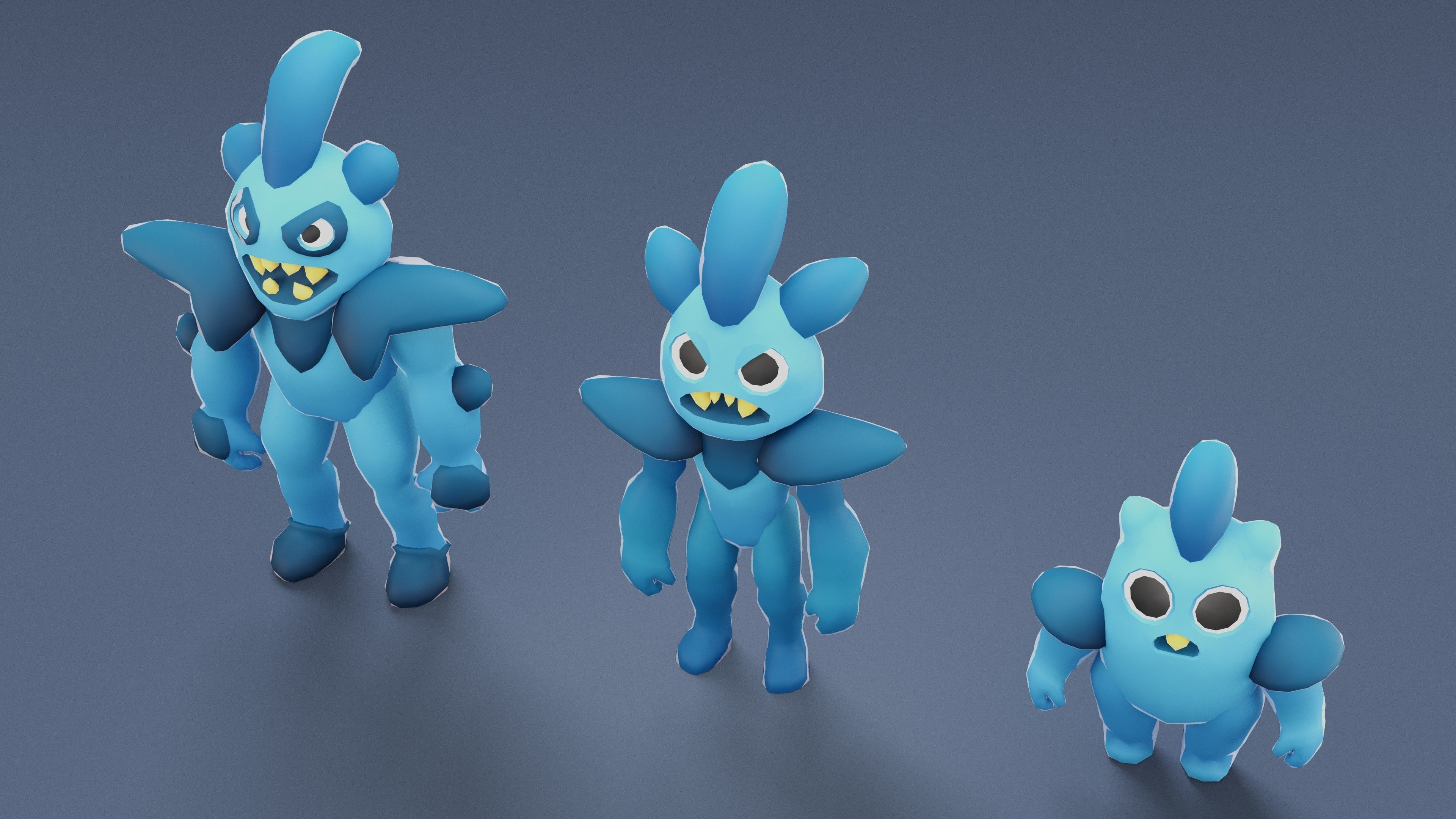 Cartoon Characters - Creatures Mega Pack  Low-poly 3D model_65