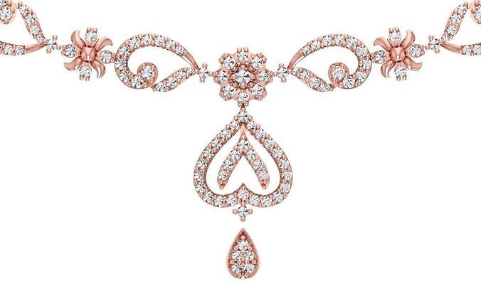 women Necklace Pendants 3dm STL OBJ FBX Renders Details 3D print model