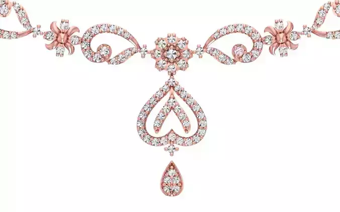 women Necklace Pendants 3dm STL OBJ FBX Renders Details