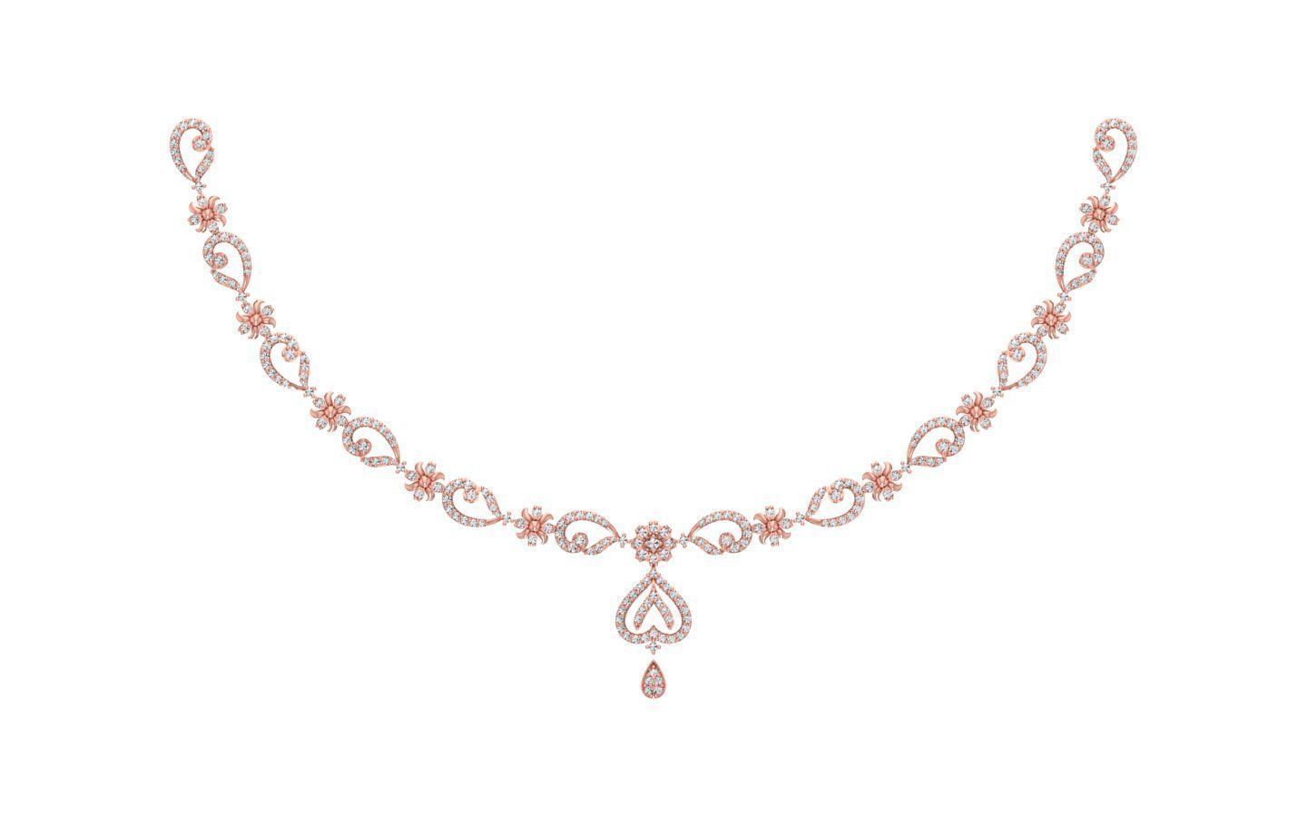 women Necklace Pendants 3dm STL OBJ FBX Renders Details 3D print model_3