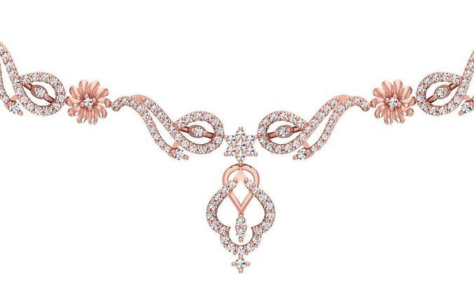 women Necklace Pendants 3dm STL OBJ FBX Renders Details 3D print model
