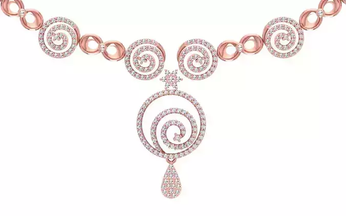 women Necklace Pendants 3dm STL OBJ FBX Renders Details