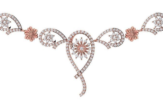 women Necklace Pendants 3dm STL OBJ FBX Renders Details 3D print model