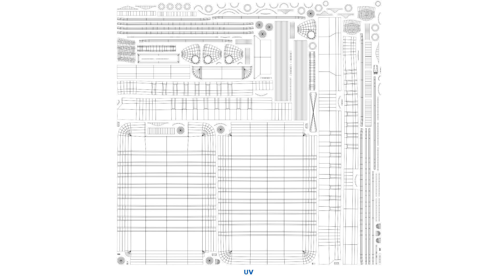 Rolling Suitcase 1A Low-poly 3D model_10