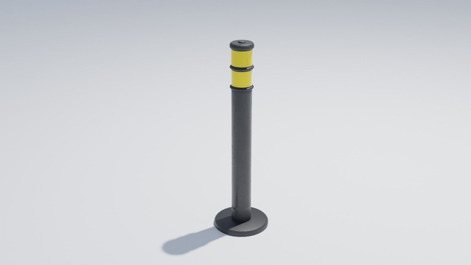 Police Tape Barrier with Multiple Lengths 4K Low-poly 3D model_6
