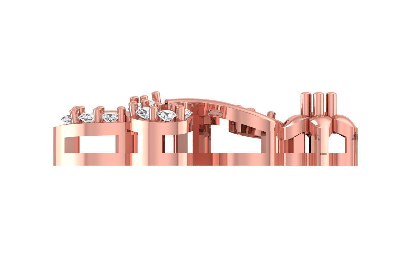 Women Drop  Earrings 3dm STL OBJ FBX Renders Details 3D print model_2