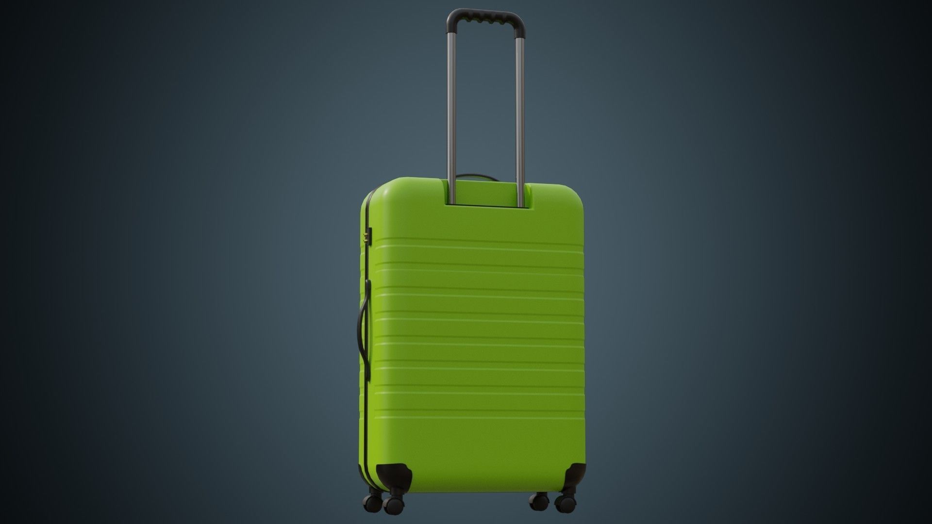 Rolling Suitcase 1 Basic 3D model_3