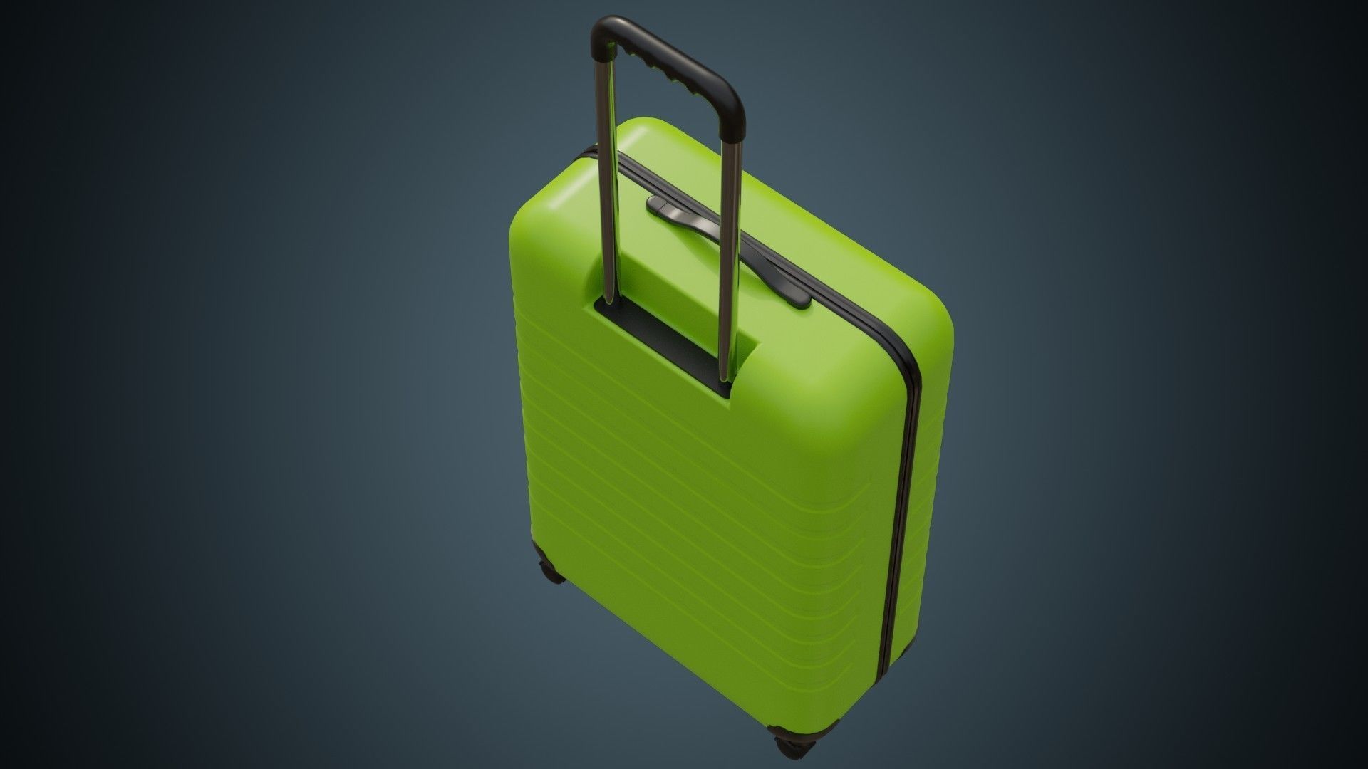 Rolling Suitcase 1 Basic 3D model_2