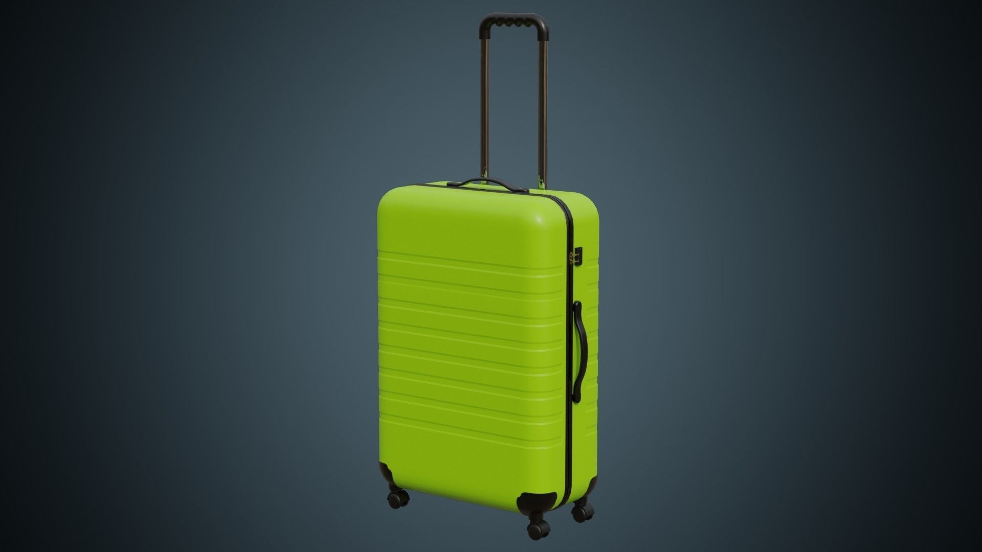 Rolling Suitcase 1 Basic 3D model_0