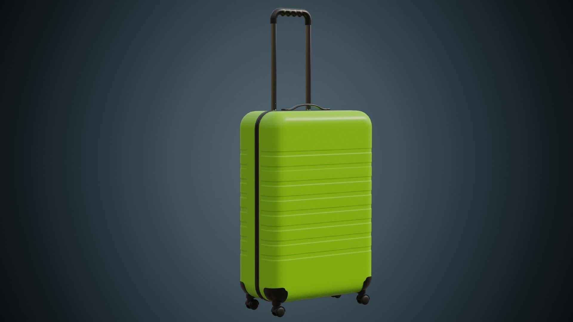 Rolling Suitcase 1 Basic 3D model_1