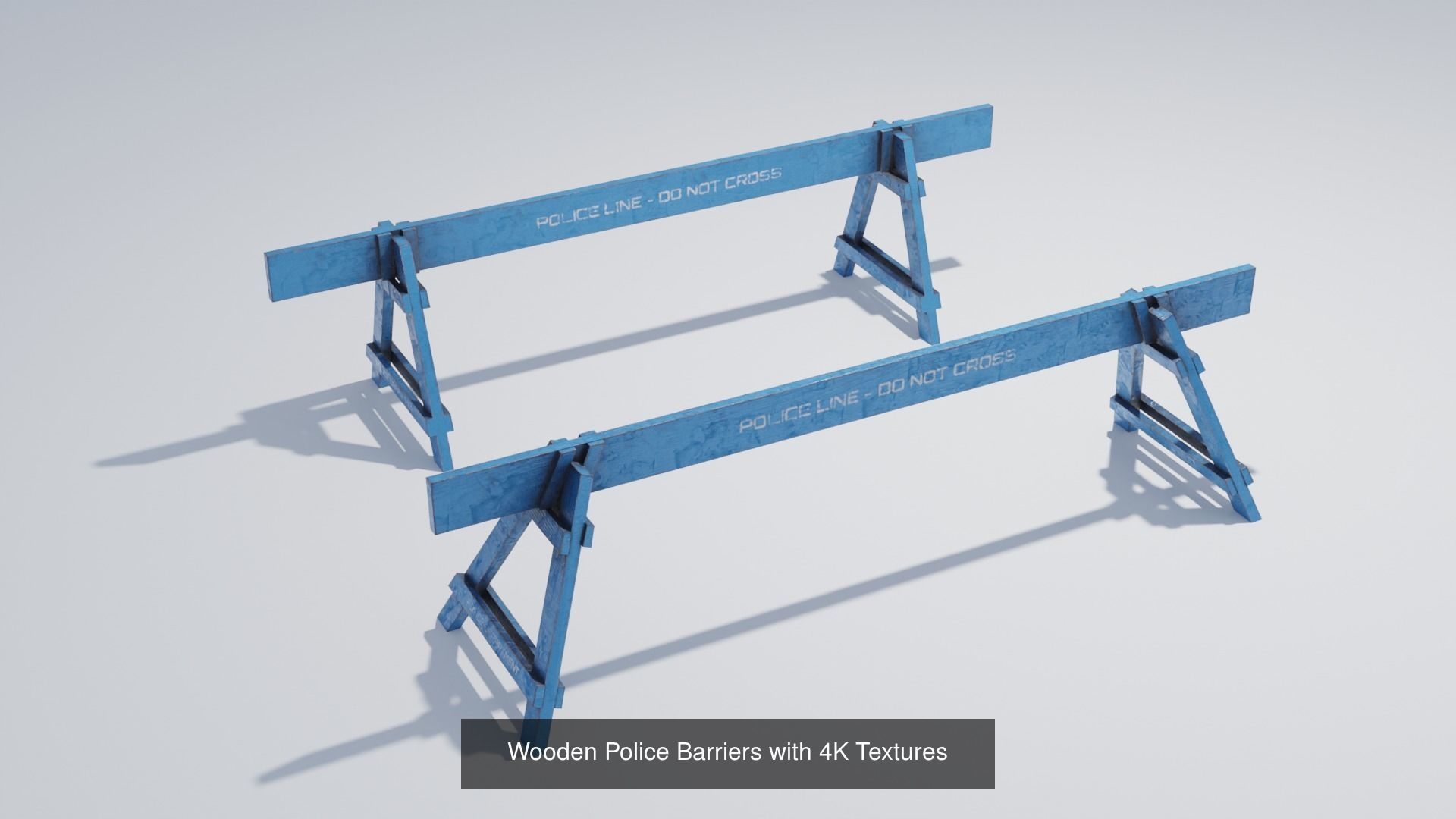 Police Crime Scene Barricades 3D Model Collection_2