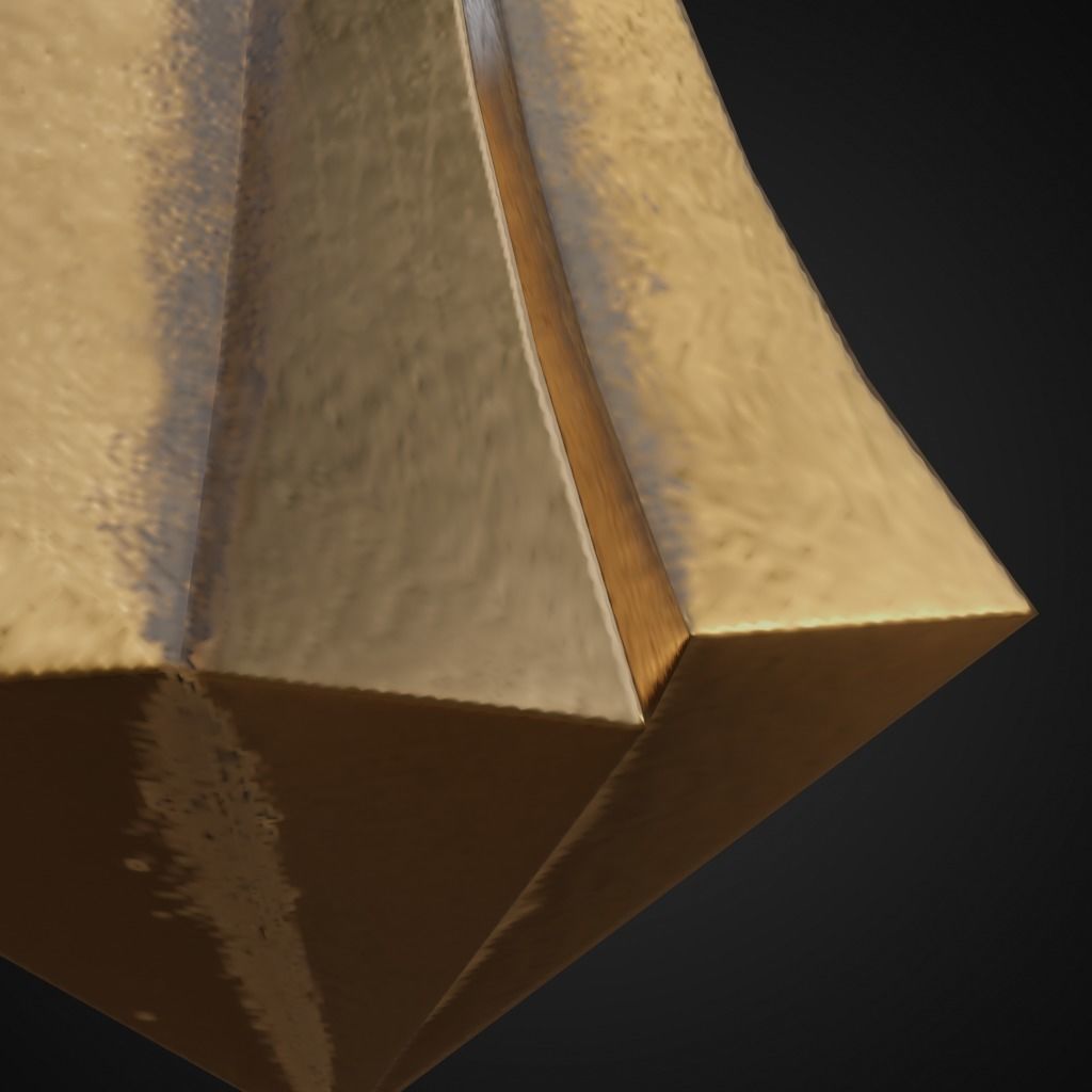 Fantasy battle axe Low-poly 3D model_17