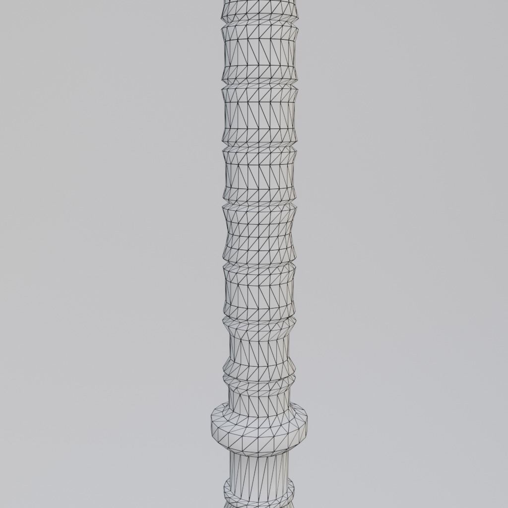 Fantasy battle axe Low-poly 3D model_32