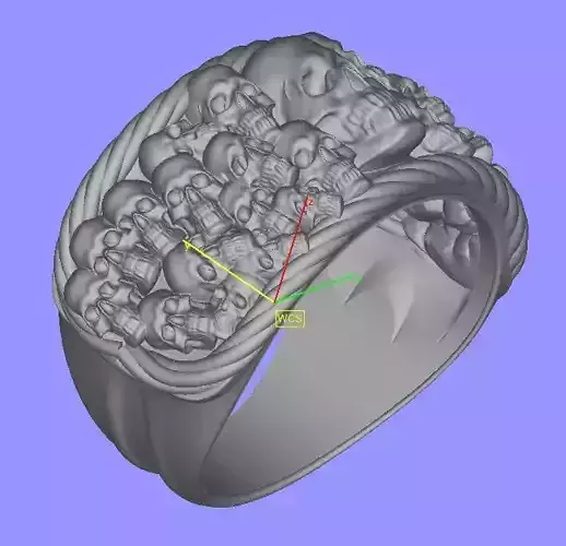 skull ring 3D model