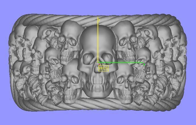 skull ring 3D model_1