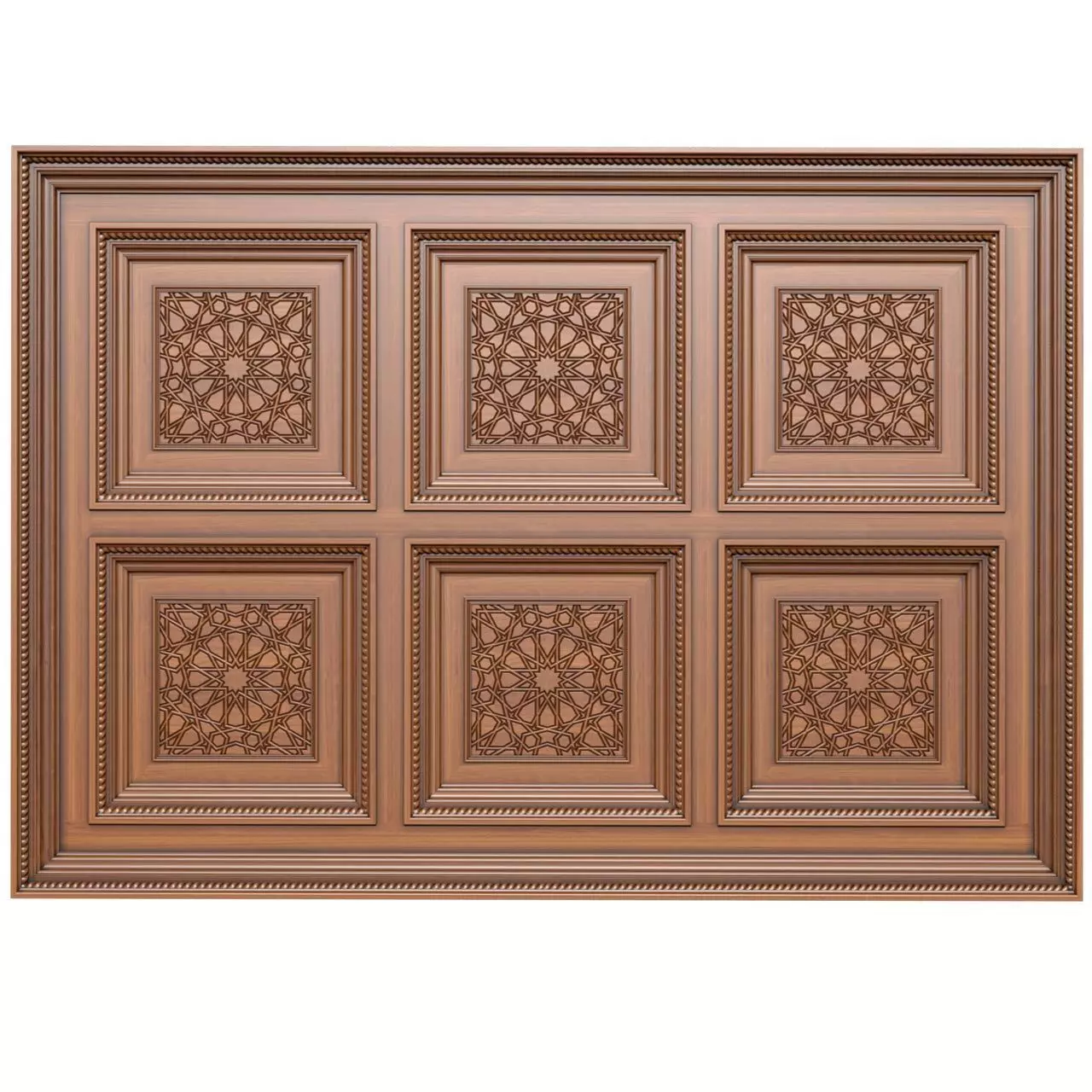 Arabic Oriental Classic Wooden Ceiling 3D model