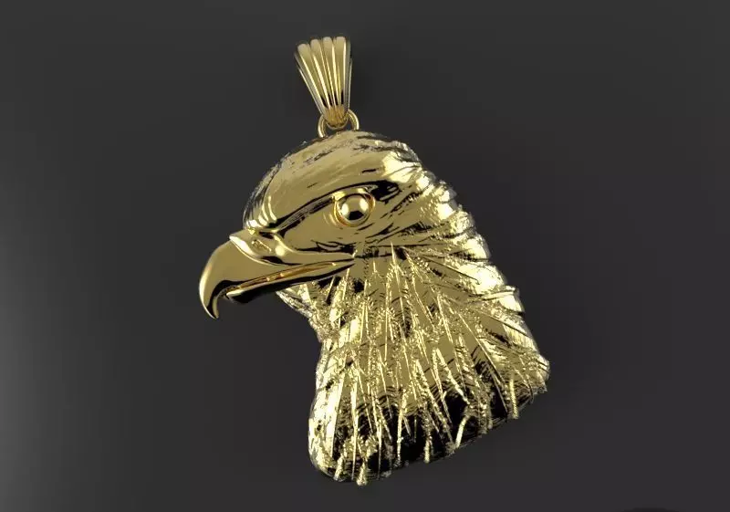Eagle Pendant 3D print model_0