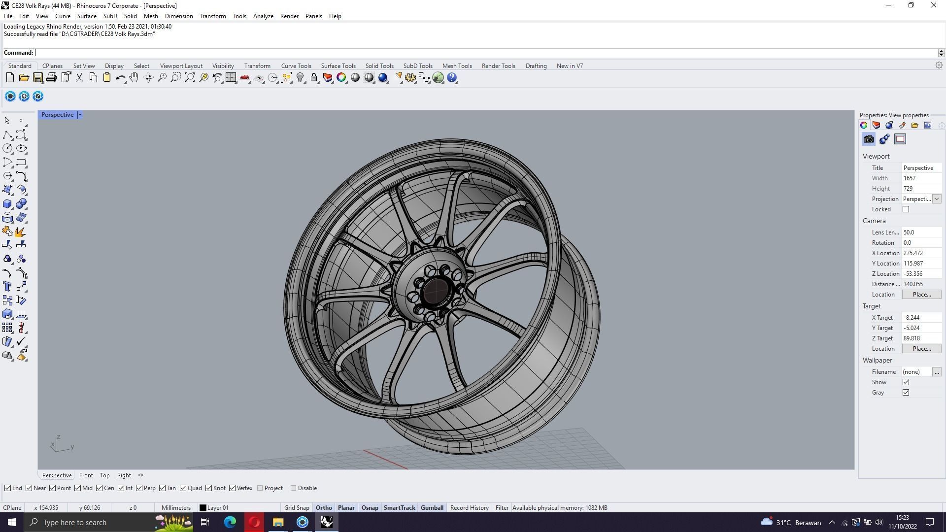 CE28N Volk RAYS 3D model_16
