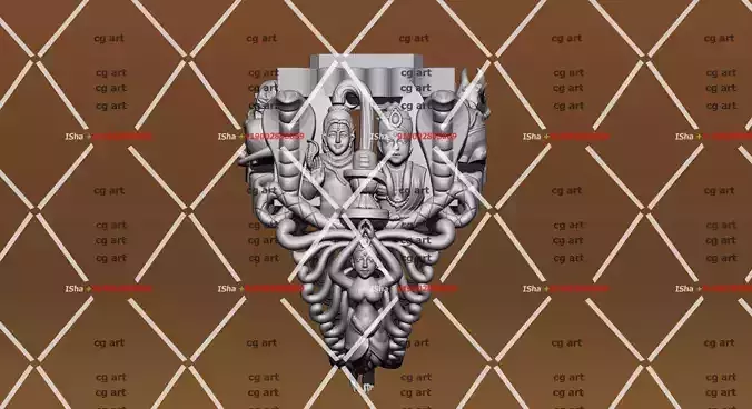 Lord siva parvati bhagwan Ring 3D print model