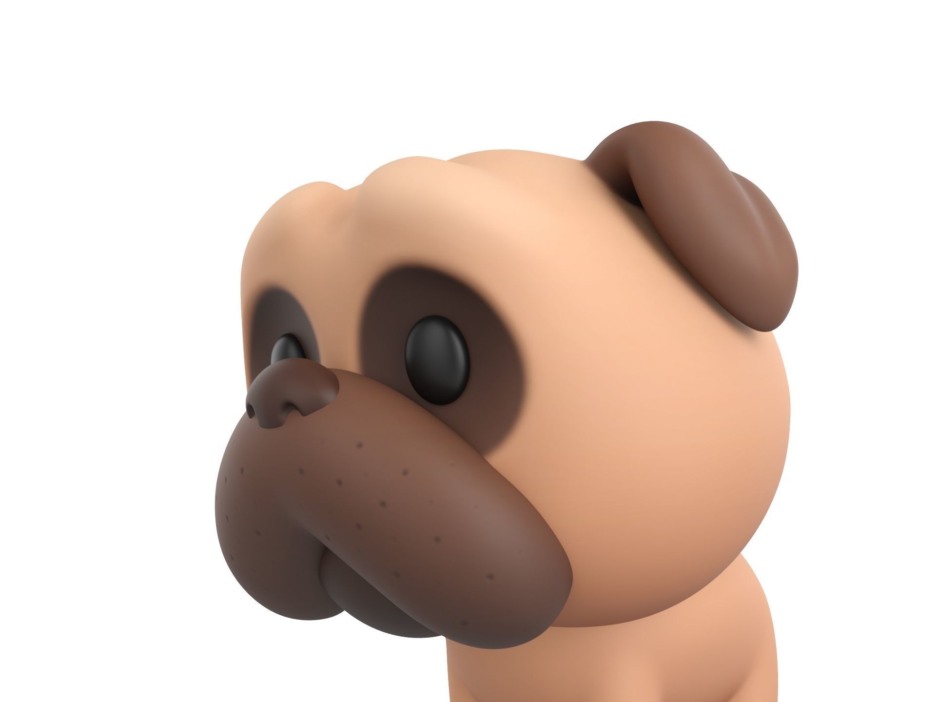 Character195 Pug  3D model_8