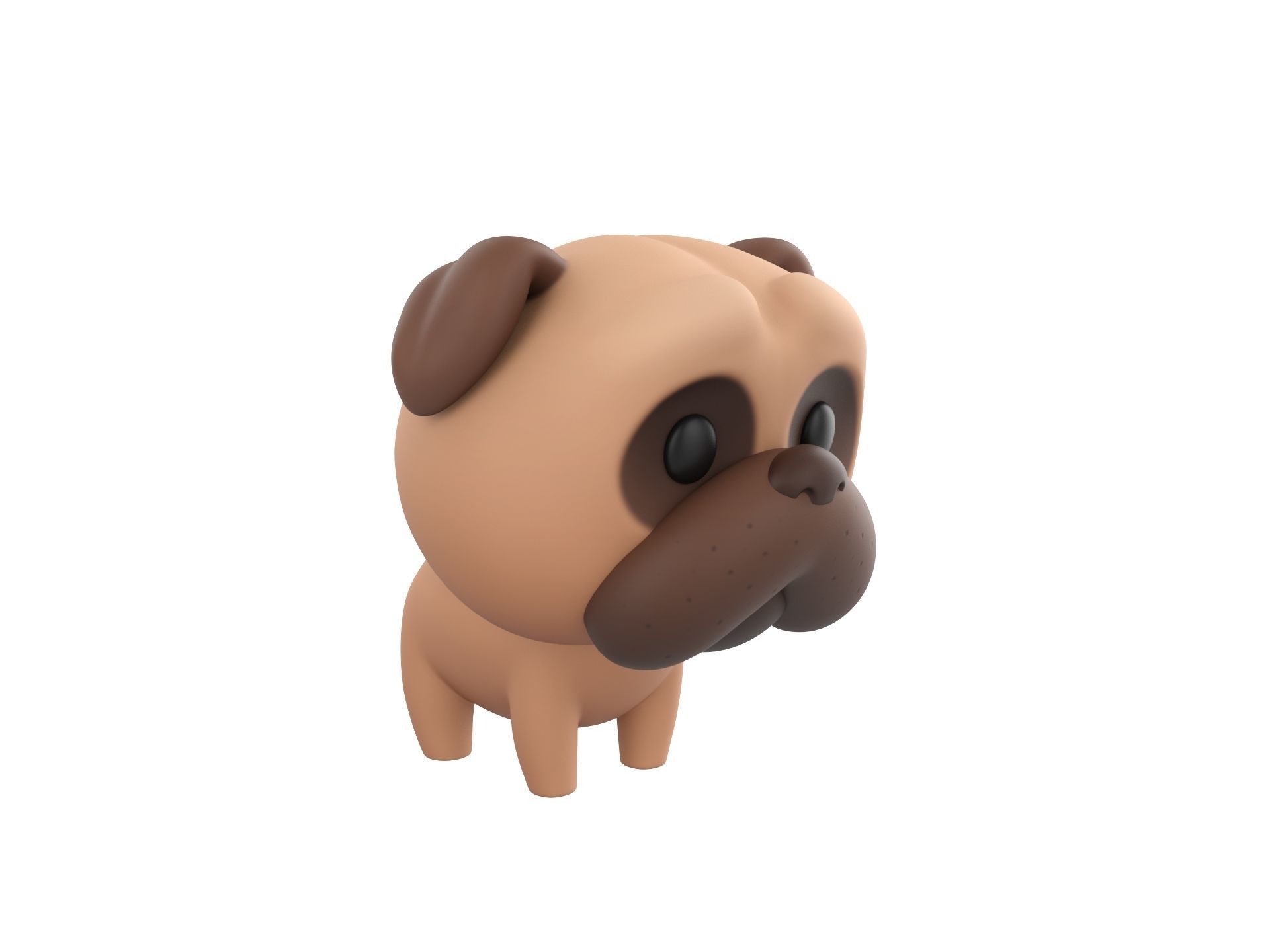 Character195 Pug  3D model_2