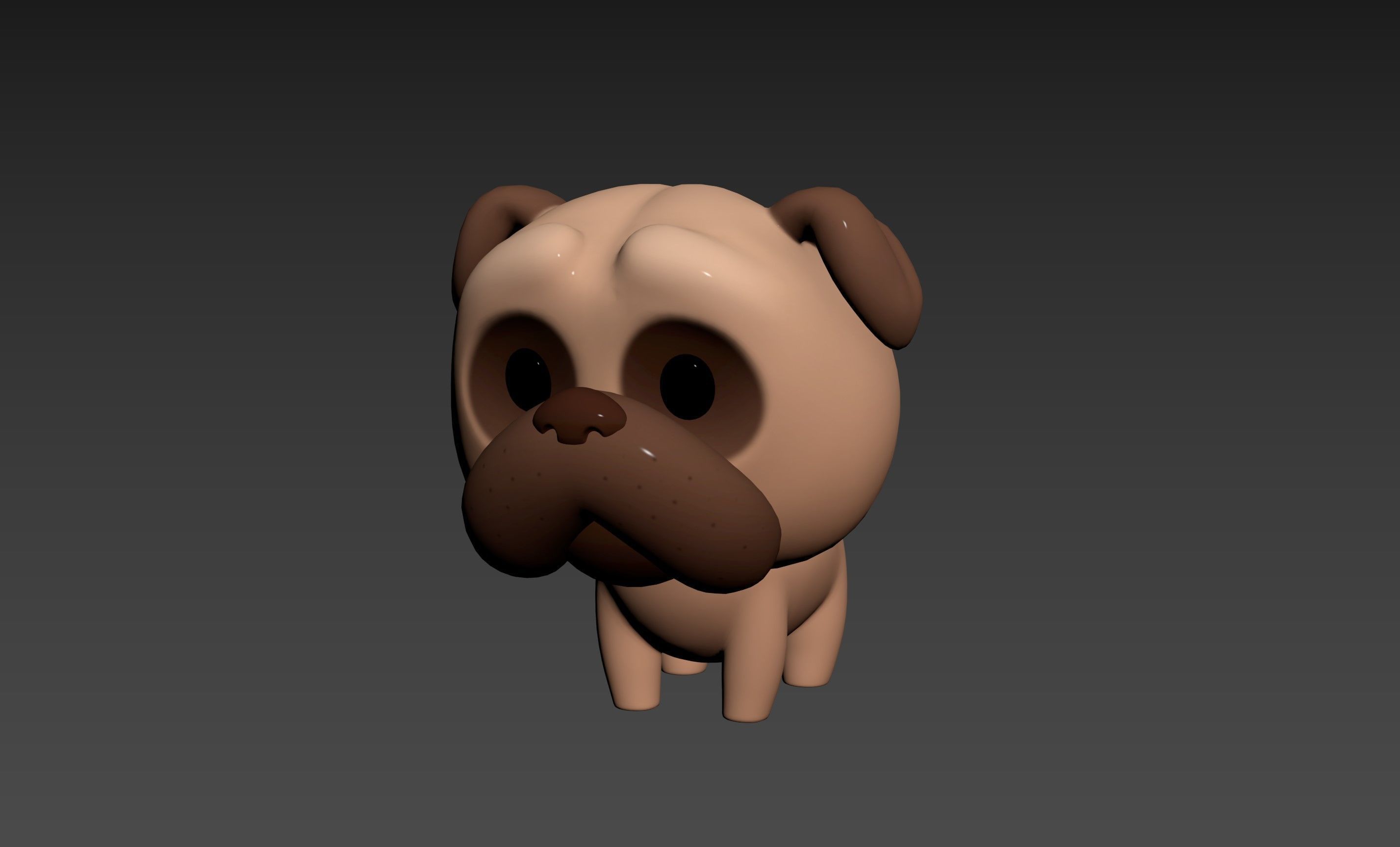 Character195 Pug  3D model_10