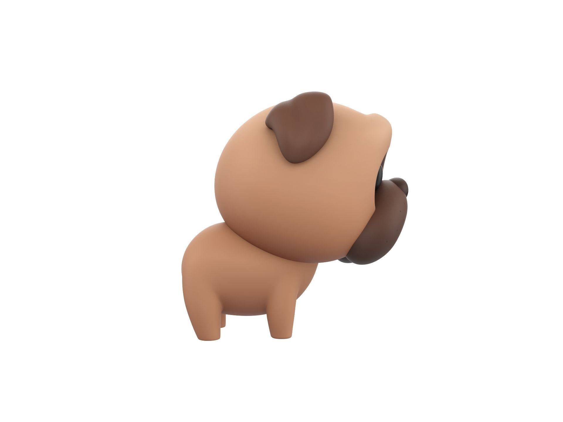 Character195 Pug  3D model_3