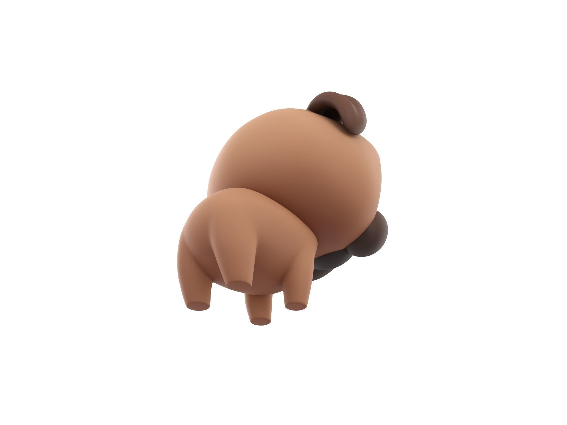 Character195 Pug  3D model_4