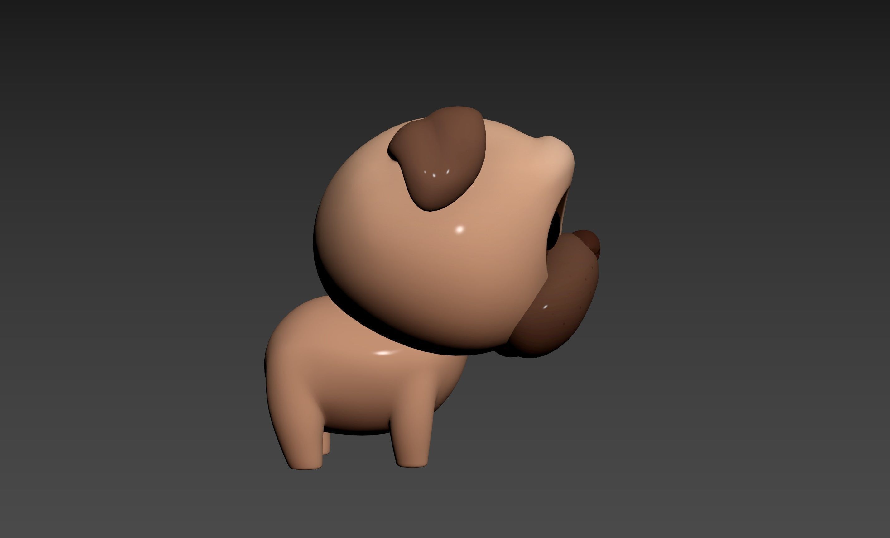 Character195 Pug  3D model_16