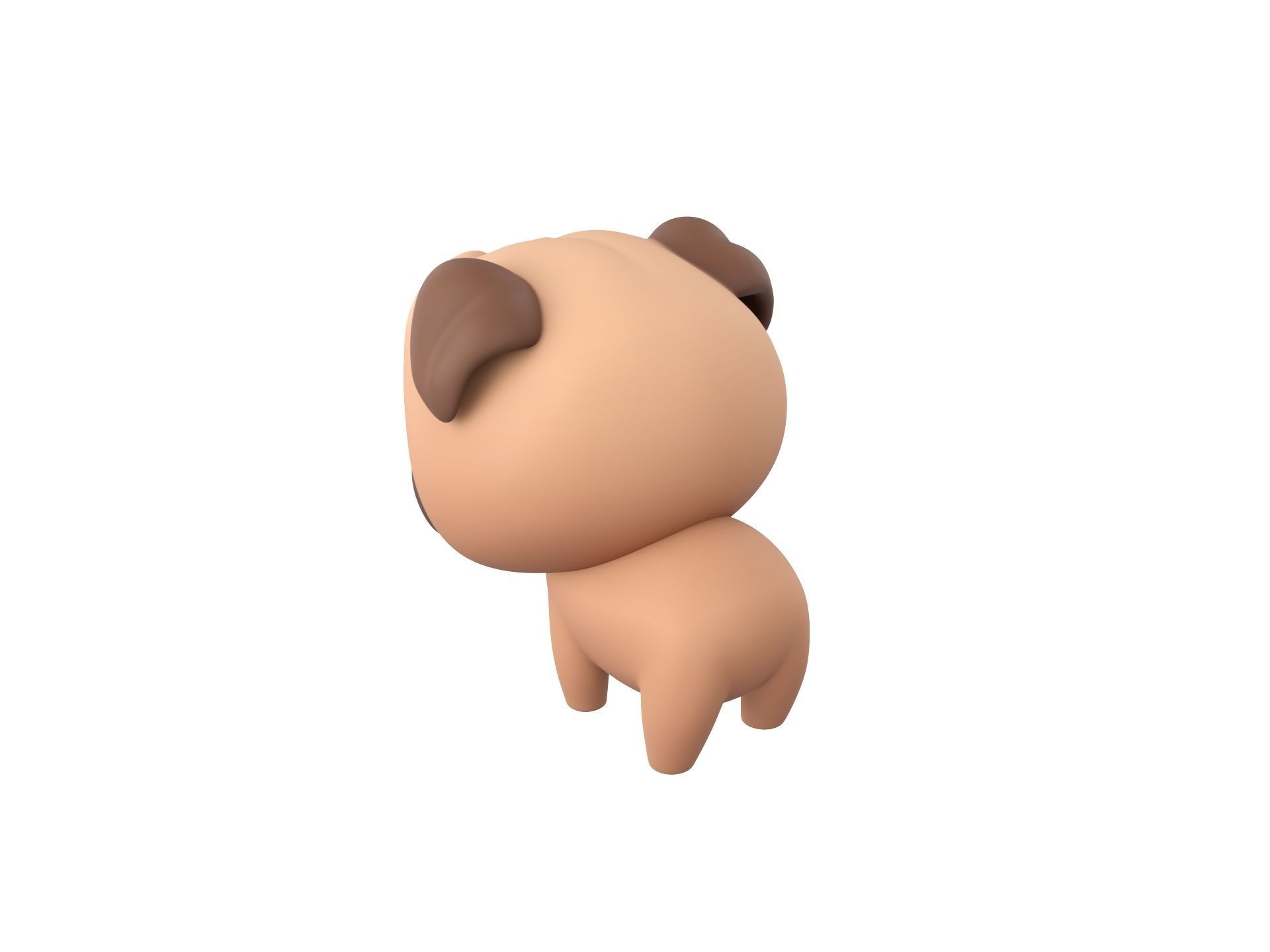Character195 Pug  3D model_6