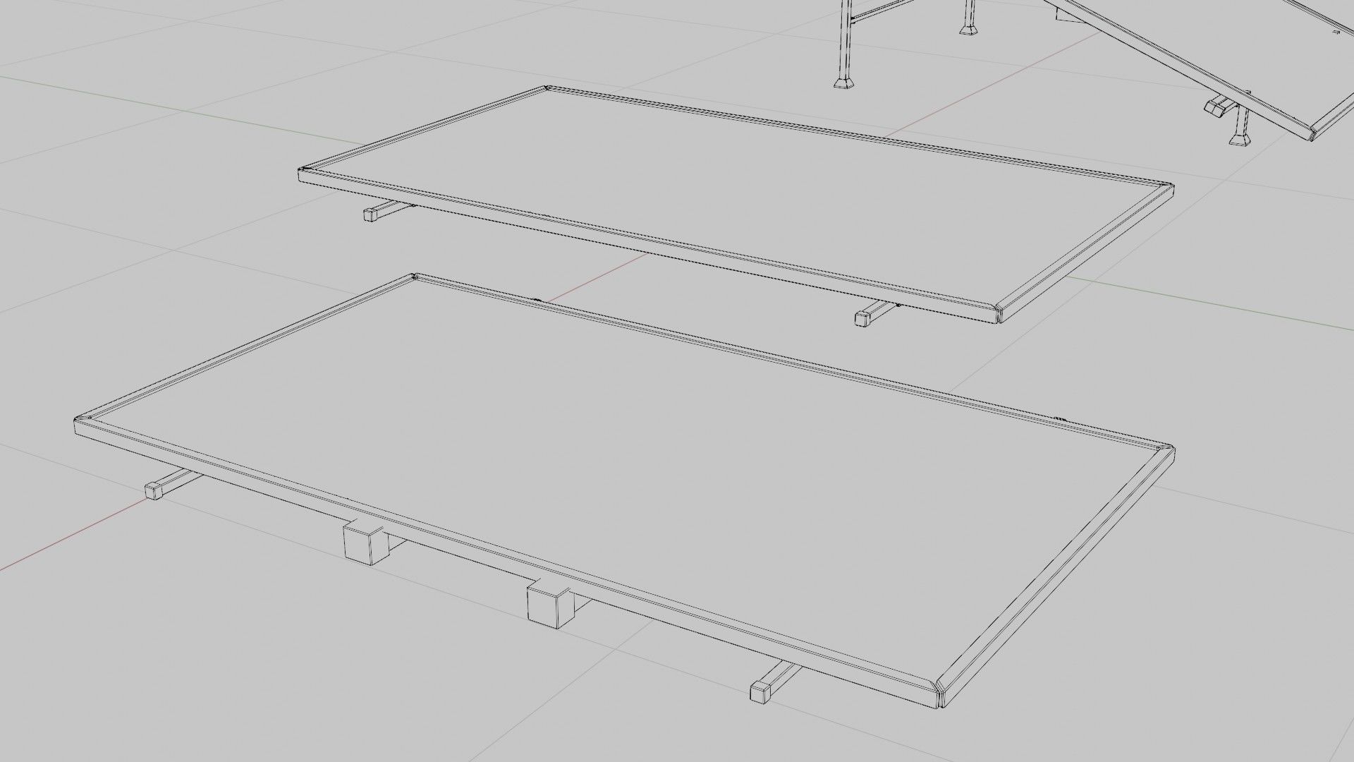 solar panels with clean and dirty textures Low-poly 3D model_13