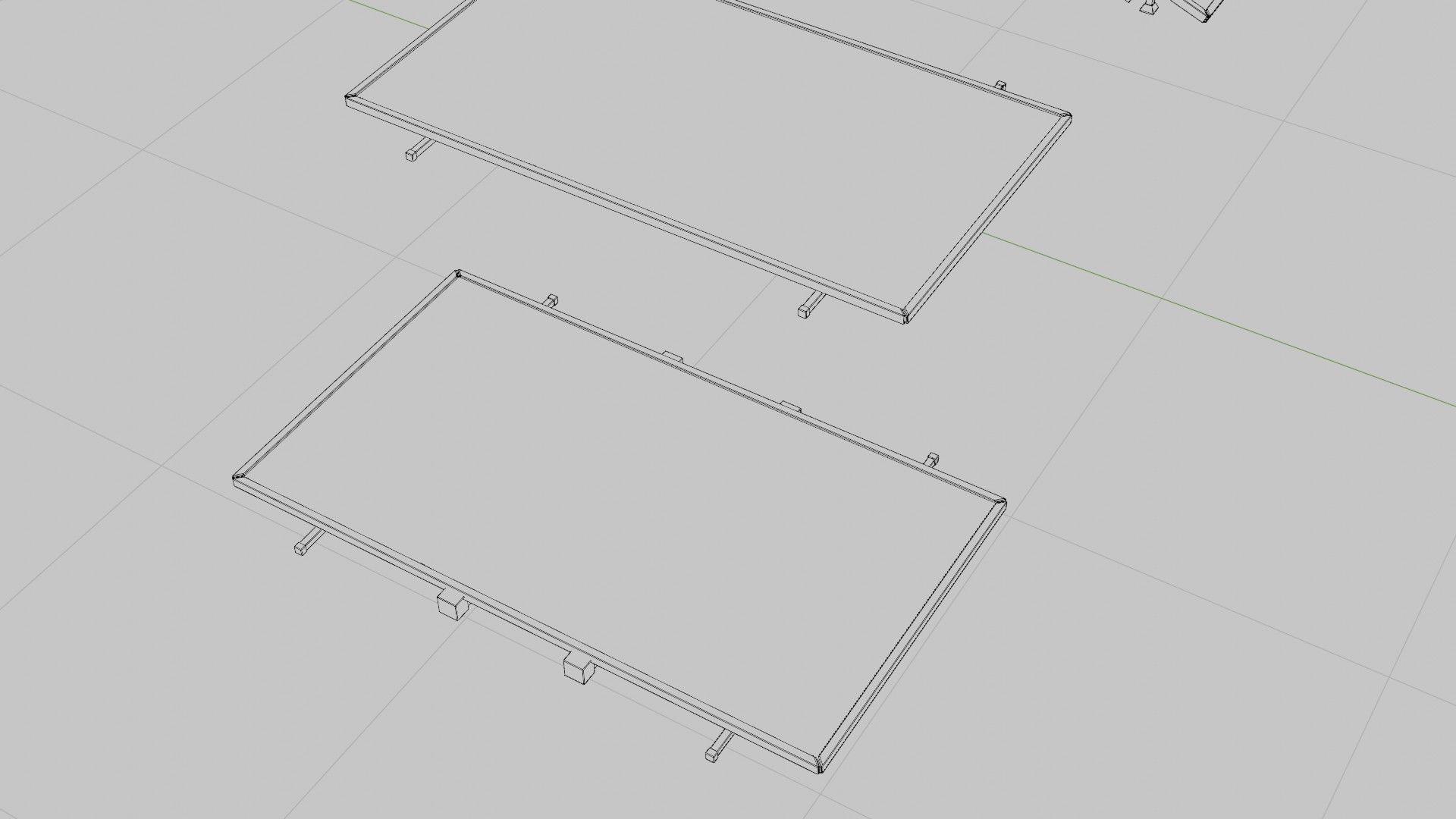 solar panels with clean and dirty textures Low-poly 3D model_17