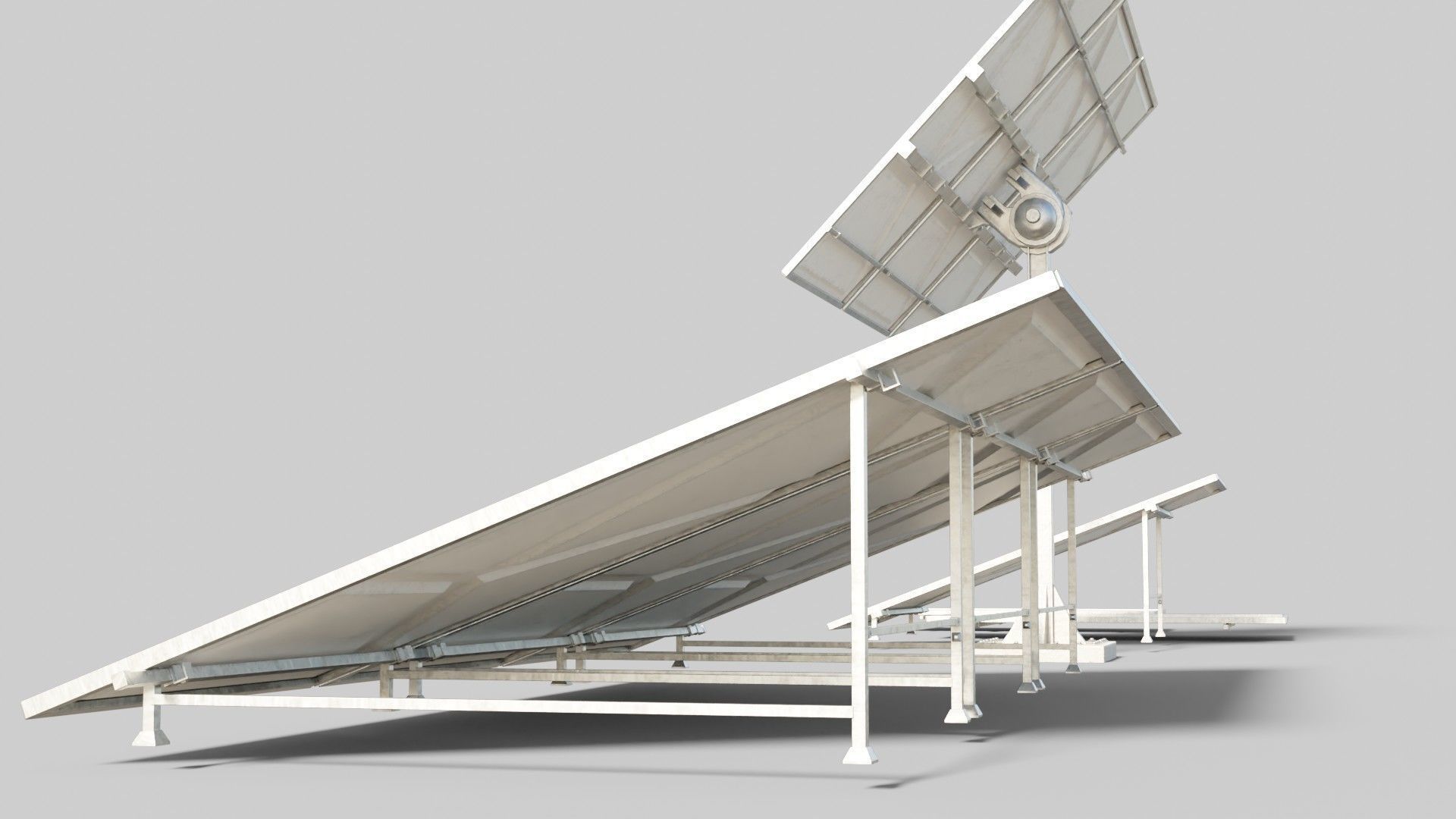 solar panels with clean and dirty textures Low-poly 3D model_2