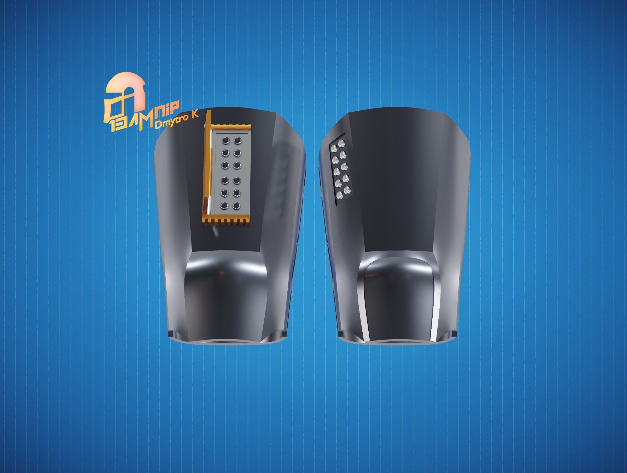 Custom Mandalorian Gauntlets 1 3D print model_10