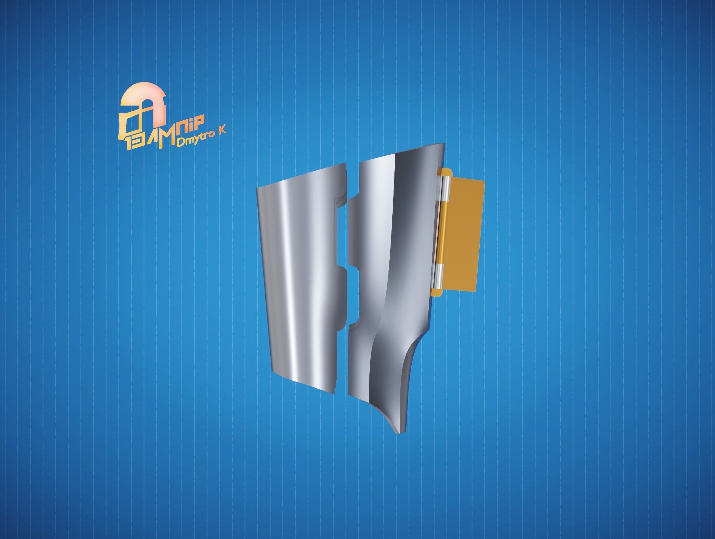 Custom Mandalorian Gauntlets 1 3D print model_7