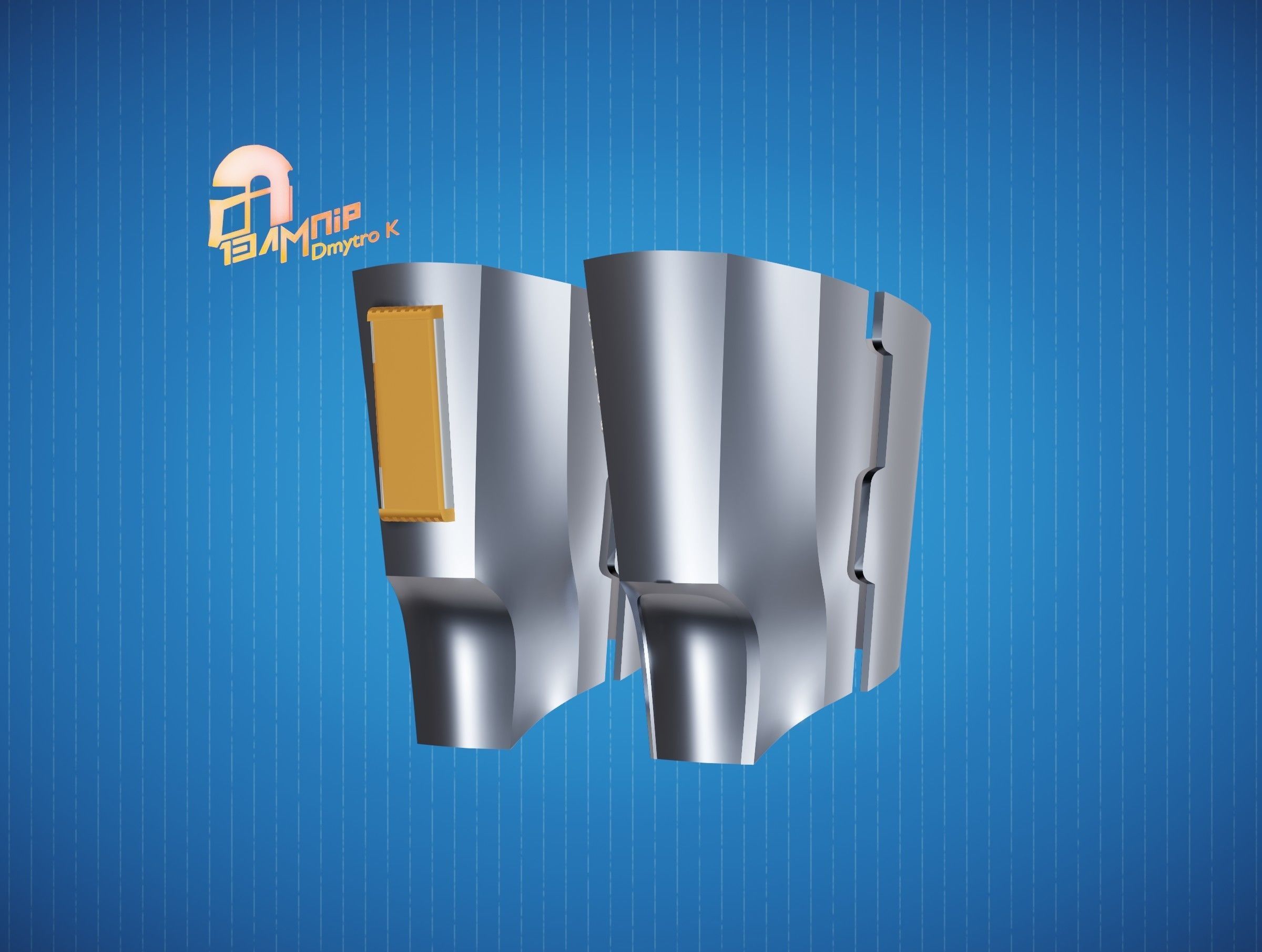 Custom Mandalorian Gauntlets 1 3D print model_2