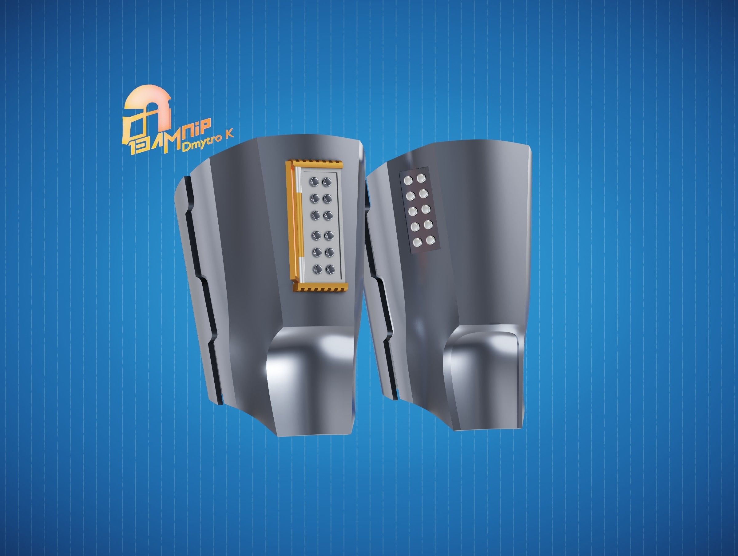 Custom Mandalorian Gauntlets 1 3D print model_13