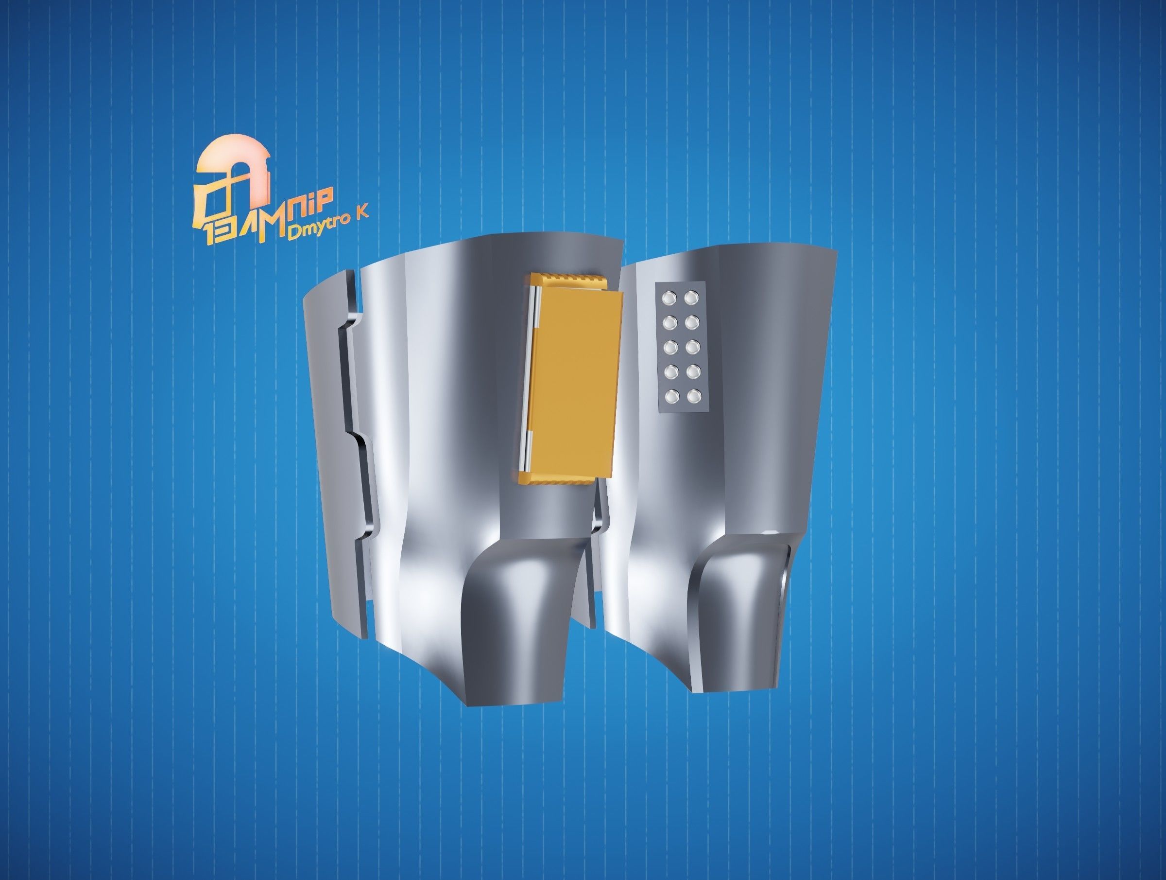 Custom Mandalorian Gauntlets 1 3D print model_8