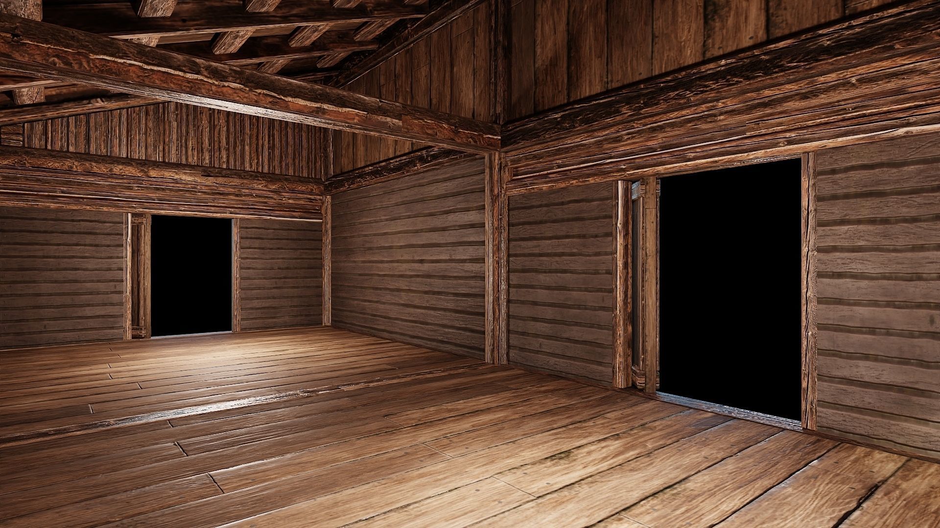 Medieval Houses Pack 13-14-15-16-17-18 - 4K Textures Game Ready Low-poly 3D model_14