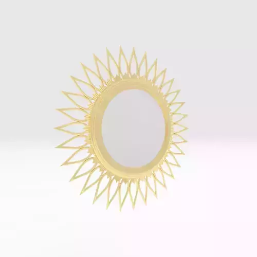 Mirror 2 gold sunburst