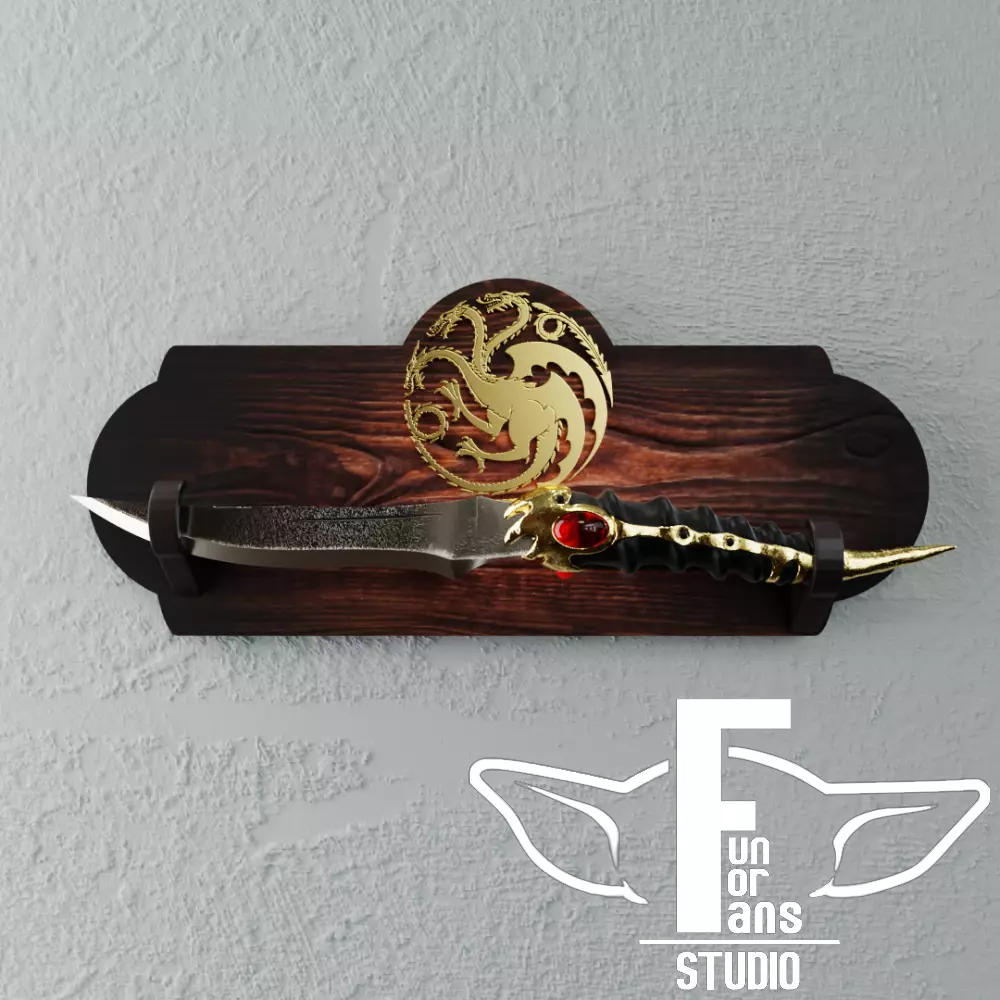 House of the Dragon dagger Valyrian catspaw Viserys 3D print model_0