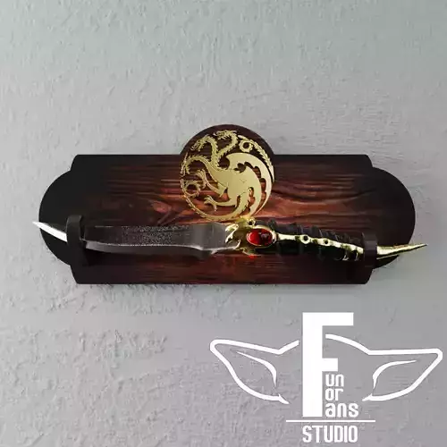 House of the Dragon dagger Valyrian catspaw Viserys  3D print model